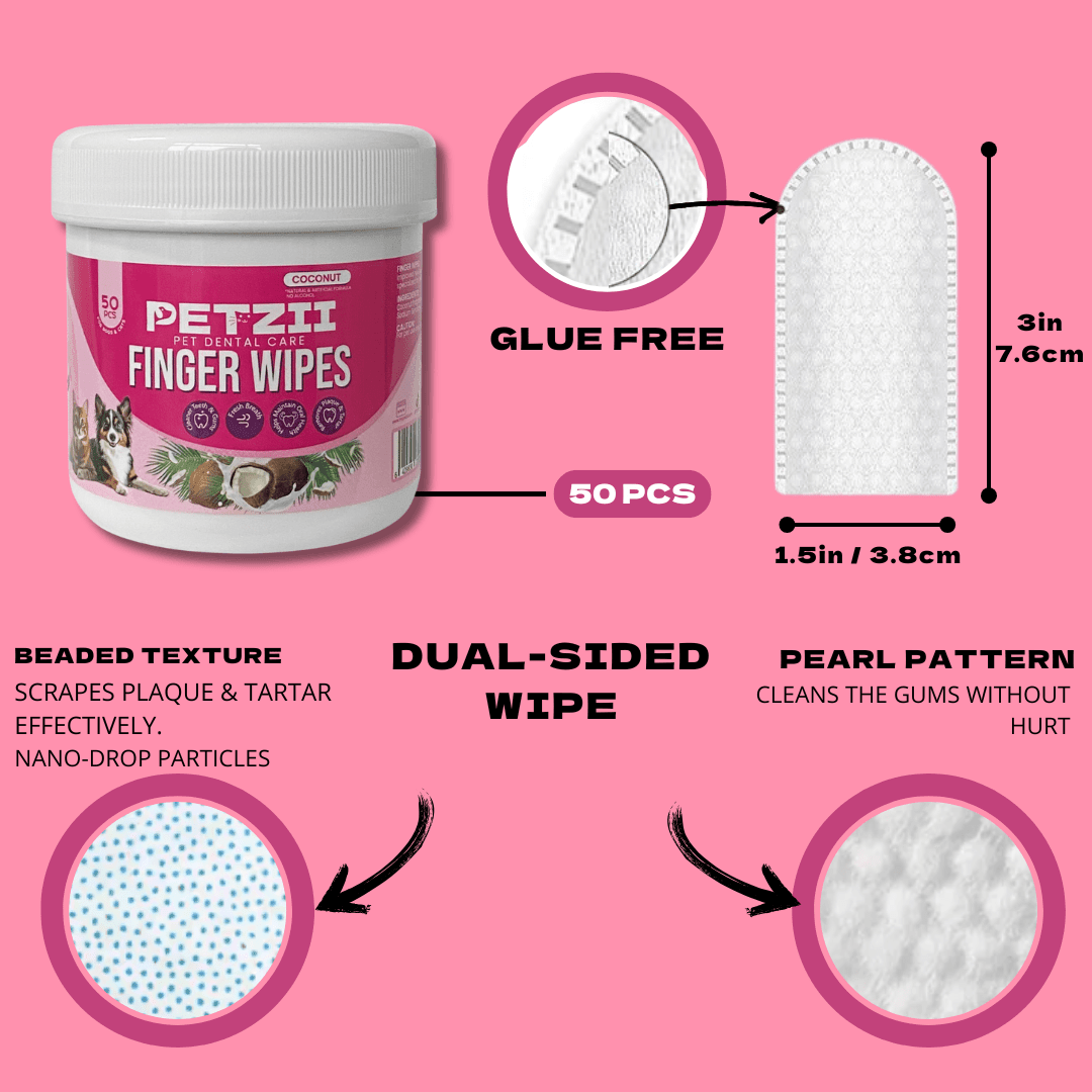 Pet Dental wipes - Petzii